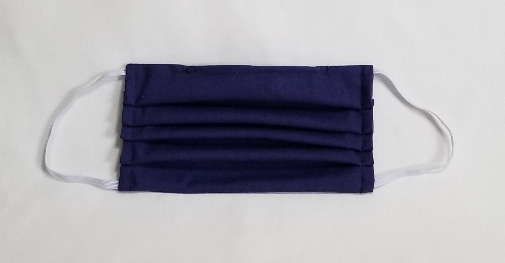 (image for) Handmade, Navy Blue Earloop Face Mask w/pocket